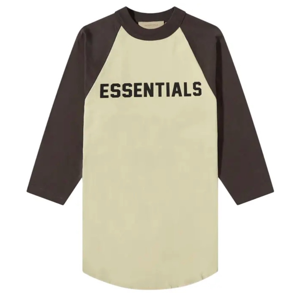 Fear of God Essentials 3/4 Sleeve Baseball Tee 'Wheat'